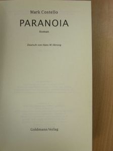 Mark Costello - Paranoia [antikvár]