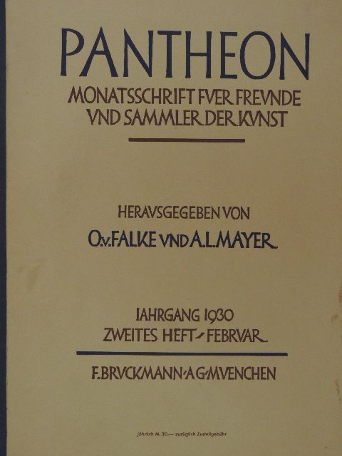 A. de Hevesy - Pantheon 1930. Februar [antikvár]