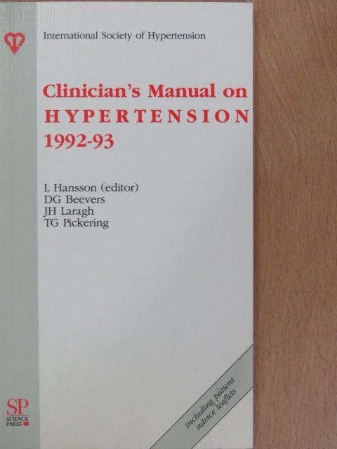 Clinician's Manual on Hypertension 1992-93 [antikvár]