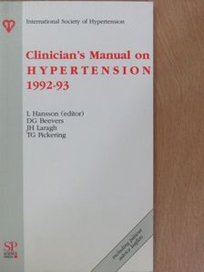 Clinician's Manual on Hypertension 1992-93 [antikvár]