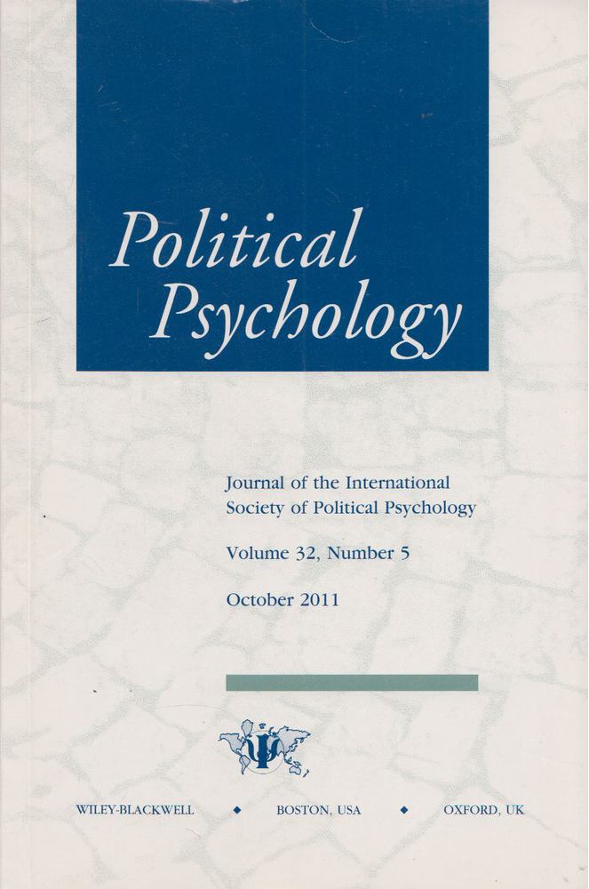 Stanley Feldman (ed.), Leonie Huddy (ed.), Howerd Lavine (ed.), Charles Taber (ed.) - Political Psychology October 2011 [antikvár]