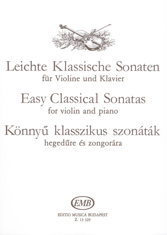KÖNNYŰ KLASSZIKUS SZONÁTÁK HEGEDŰRE ÉS ZONGORÁRA (LENKEI-CSURKA