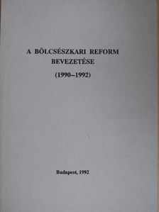 A bölcsészkari reform bevezetése [antikvár]