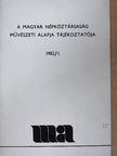 Borbély Károly - A Magyar Népköztársaság Művészeti Alapja Tájékoztatója 1982/1. [antikvár]