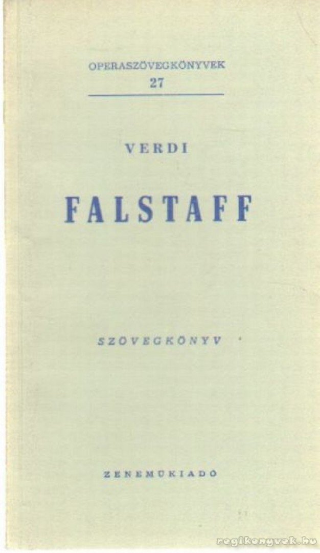 Verdi - Falstaff [antikvár]