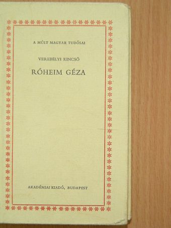Verebélyi Kincső - Róheim Géza [antikvár]