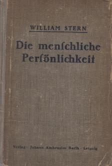 Stern, William - Die menschliche Persönlichkeit [antikvár]