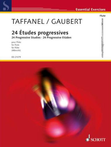 TAFFANEL / GAUBERT - 24 ÉTUDES PROGRESSIVES POUR FLUTE (ALBRECHT)