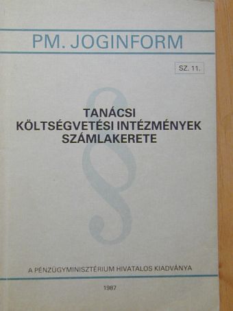 Tanácsi költségvetési intézmények számlakerete [antikvár]