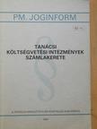 Tanácsi költségvetési intézmények számlakerete [antikvár]