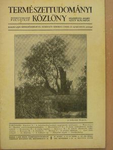 Bogdánfy Ö. - Természettudományi Közlöny 1933. november 1-15. [antikvár]