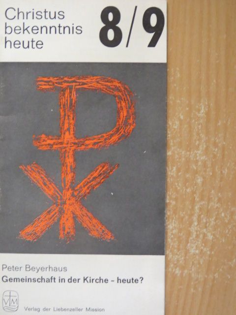 Peter Beyerhaus - Gemeinschaft in der Kirche-heute? [antikvár]