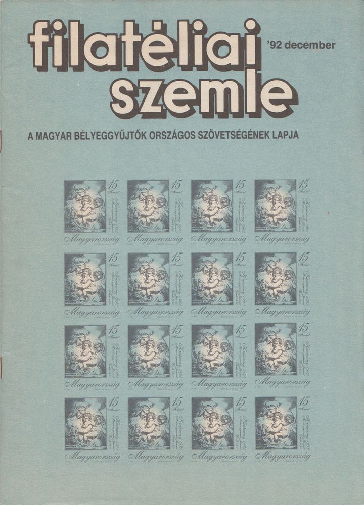 SIMON GY. FERENC - Filatéliai szemle 1992. december [antikvár]