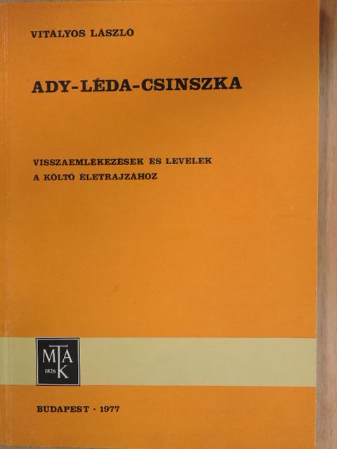 Vitályos László - Ady-Léda-Csinszka [antikvár]
