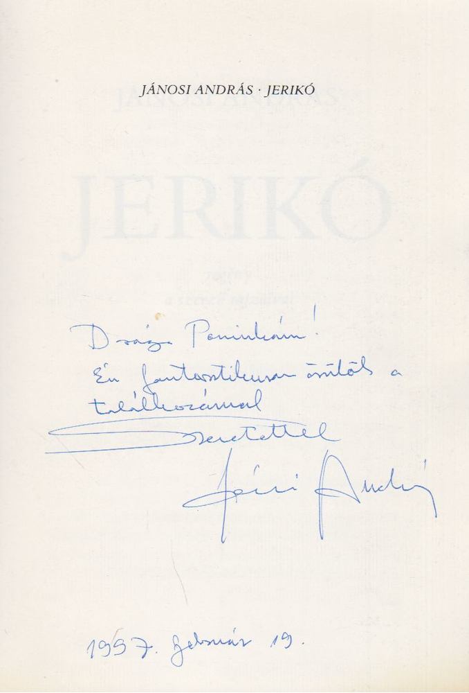 Jánosi András - Jerikó (dedikált) [antikvár]