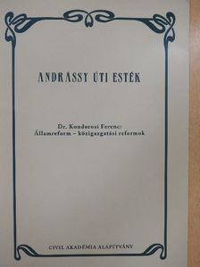 Dr. Kondorosi Ferenc - Államreform - közigazgatási reformok [antikvár]