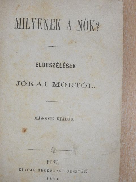 Jókai Mór - Milyenek a nők? [antikvár]