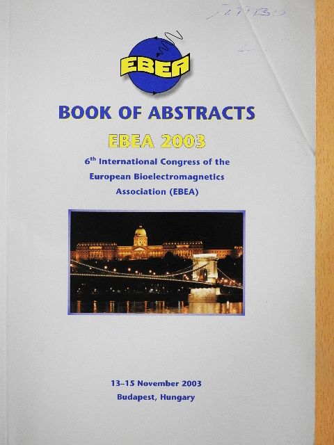 György Thuróczy - Book of Abstracts - EBEA 2003 [antikvár]