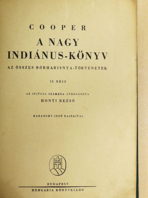 Cooper - A nagy indiánus-könyv II. [antikvár]