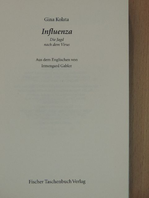 Gina Kolata - Influenza [antikvár]