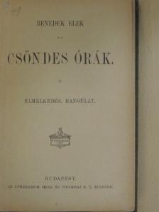Benedek Elek - Csöndes órák [antikvár]