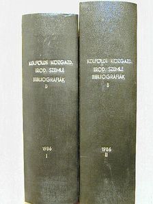 Külföldi Közgazdasági Irodalmi Szemle 1986. I-II. [antikvár]