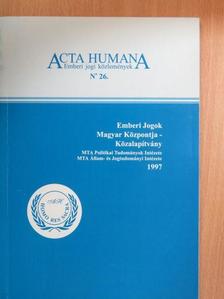 Fehér Lenke - Acta Humana 26. [antikvár]