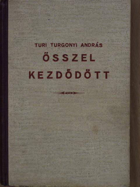 Turi Turgonyi András - Ősszel kezdődött [antikvár]