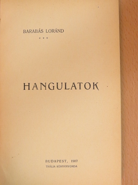 Barabás Loránd - Hangulatok [antikvár]