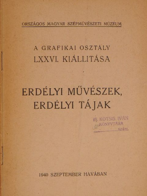 Erdélyi művészek, erdélyi tájak [antikvár]