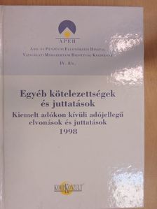Egyéb kötelezettségek és juttatások 1998 [antikvár]