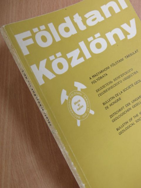 Balla Zoltán - Földtani Közlöny 1988/1. [antikvár]