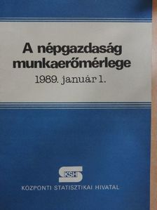 Dr. Fóti János - A népgazdaság munkaerőmérlege 1989. január 1. [antikvár]