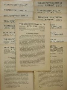 Aujeszky L. - Természettudományi Közlöny 1942. január-december/Pótfüzetek a Természettudományi Közlönyhöz 1942. január-december [antikvár]