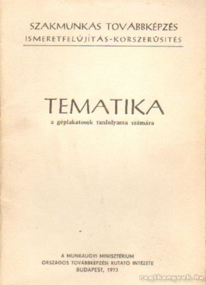 Tematika [antikvár]