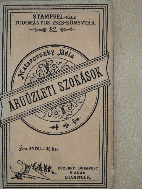 Áruüzleti szokások [antikvár]