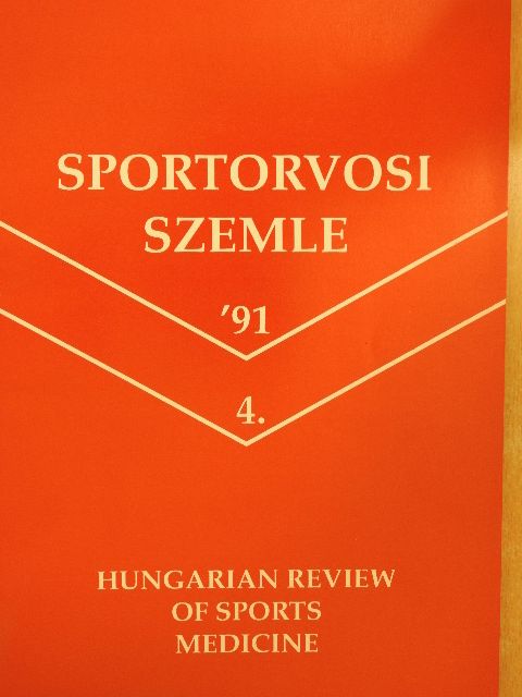 Bernhard W. - Sportorvosi Szemle 1991/4. [antikvár]