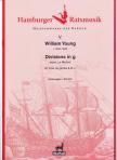 YOUNG, WILLIAM - DIVISIONS IN G SOPRA "LA MONICA" FÜR VIOLA DA GAMBA & BASSO CONTINUO, ERSTAUSGABE (S. ECKERT)