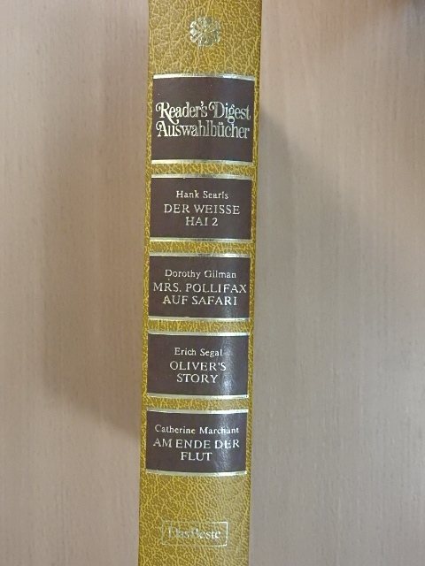 Catherine Marchant - Der weiße Hai 2/Mrs. Pollifax auf Sfari/Oliver's Story/Am Ende der Flut [antikvár]