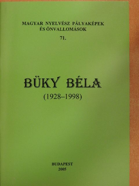 Büky Béla [antikvár]