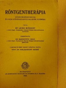Dr. Lenk Róbert - Röntgentherápia [antikvár]