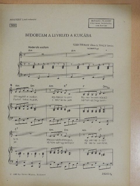 S. Nagy István - Bedobtam a leveled a kukába [antikvár]