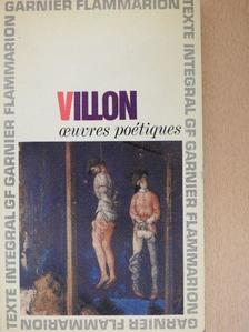 Francois Villon - Oeuvres Poétiques [antikvár]