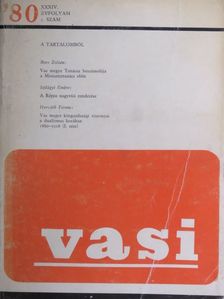 Bors Zoltán - Vasi Szemle 1980/I. [antikvár]