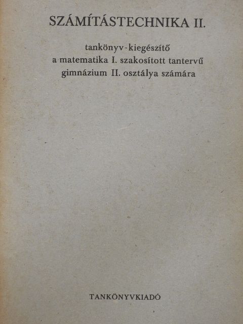 Dr. Hámori Miklós - Számítástechnika II. [antikvár]