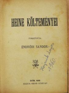 Heine - Heine költeményei [antikvár]