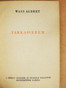 Wass Albert - Farkasverem [antikvár]