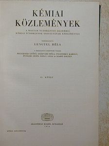 Földiák G. - A Magyar Tudományos Akadémia Kémiai Tudományok Osztályának közleményei [antikvár]