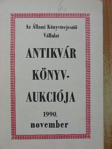 Az Állami Könyvterjesztő Vállalat antikvár könyvaukciója [antikvár]