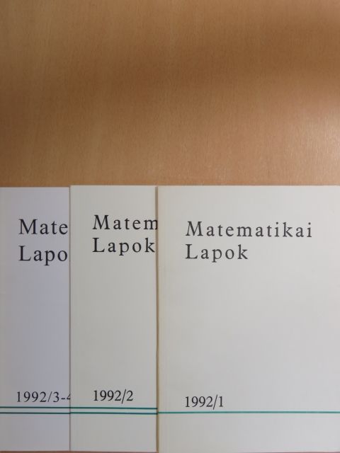 Erdős Pál - Matematikai Lapok 1992. január-december [antikvár]